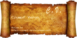 Czumpf Veron névjegykártya